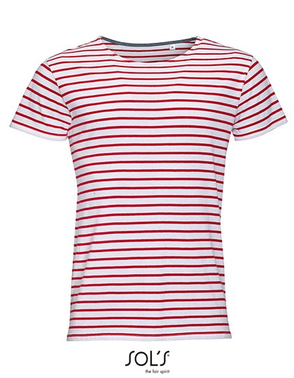 SOL´S - Men´s Round Neck Striped T-Shirt Miles